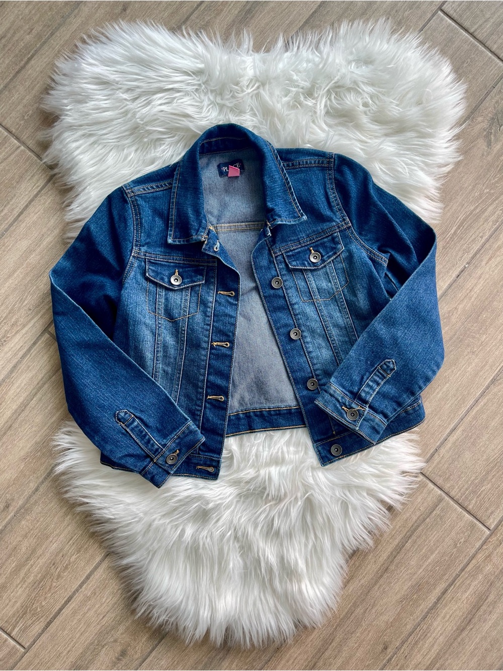 Classic Dark Blue Denim Jacket Girls 10/12
